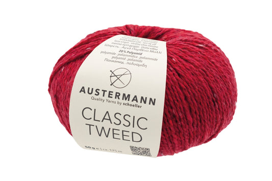 Classic Tweed | Farbe: 5 - rot - Handarbeiten - 1