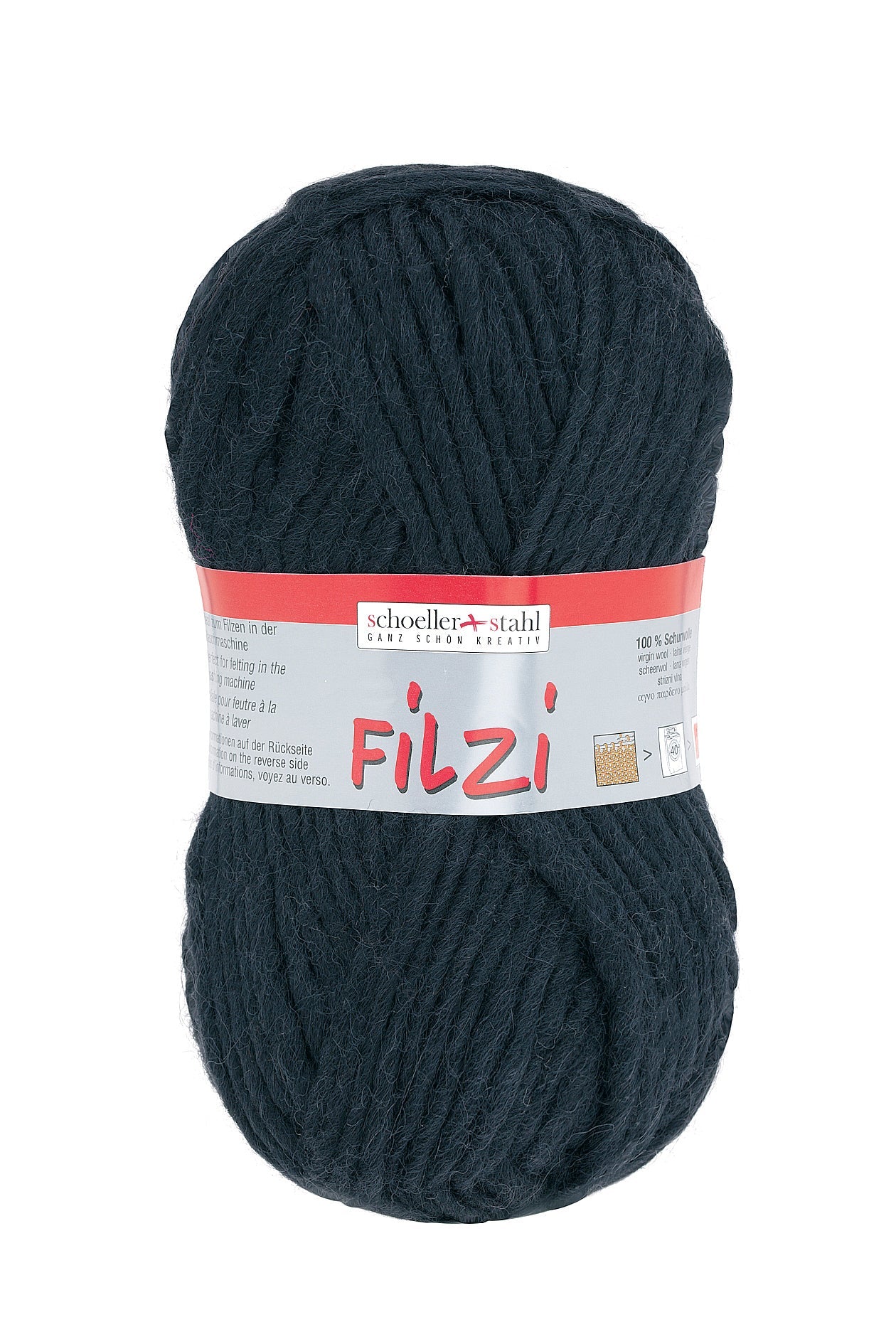FILZI 50g | Farbe 02 - SCHWARZ - Filzwolle - Handarbeiten - 1