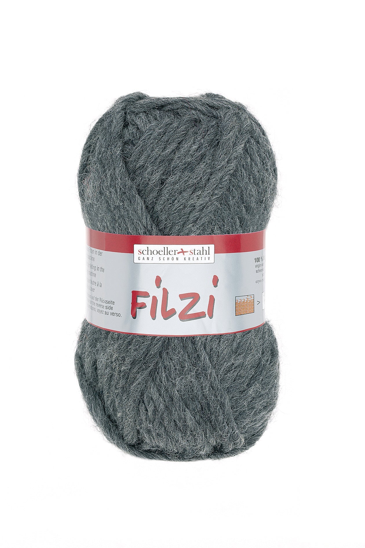 FILZI 50g | Farbe 31 - GRAU - MELIERT - Filzwolle - Handarbeiten - 1