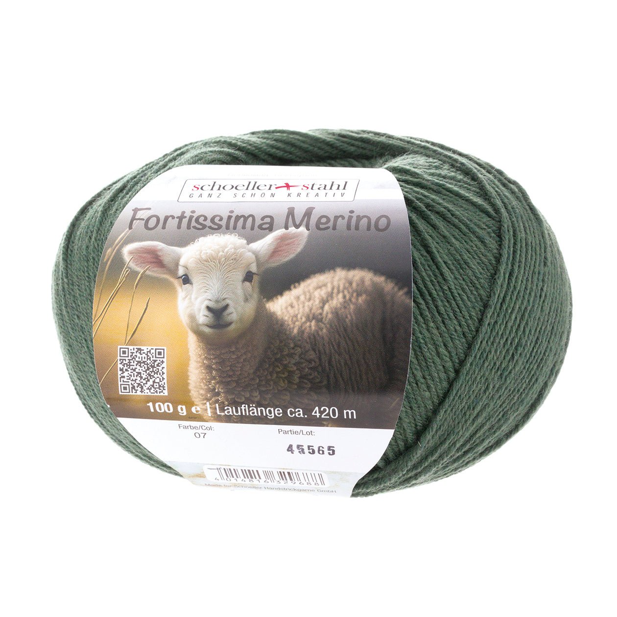 Fortissima 4 - fach Merino - Sockenwolle 100g | Farbe 07 - JAGD - Handarbeiten - 1