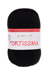 Fortissima 4 - fach Uni - Sockenwolle 100g | Farbe 2002 - SCHWARZ - Handarbeiten - 1