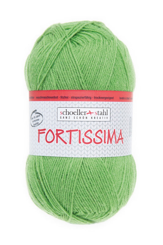 Fortissima 4 - fach Uni - Sockenwolle 100g | Farbe 2006 - GRAS - Handarbeiten - 1