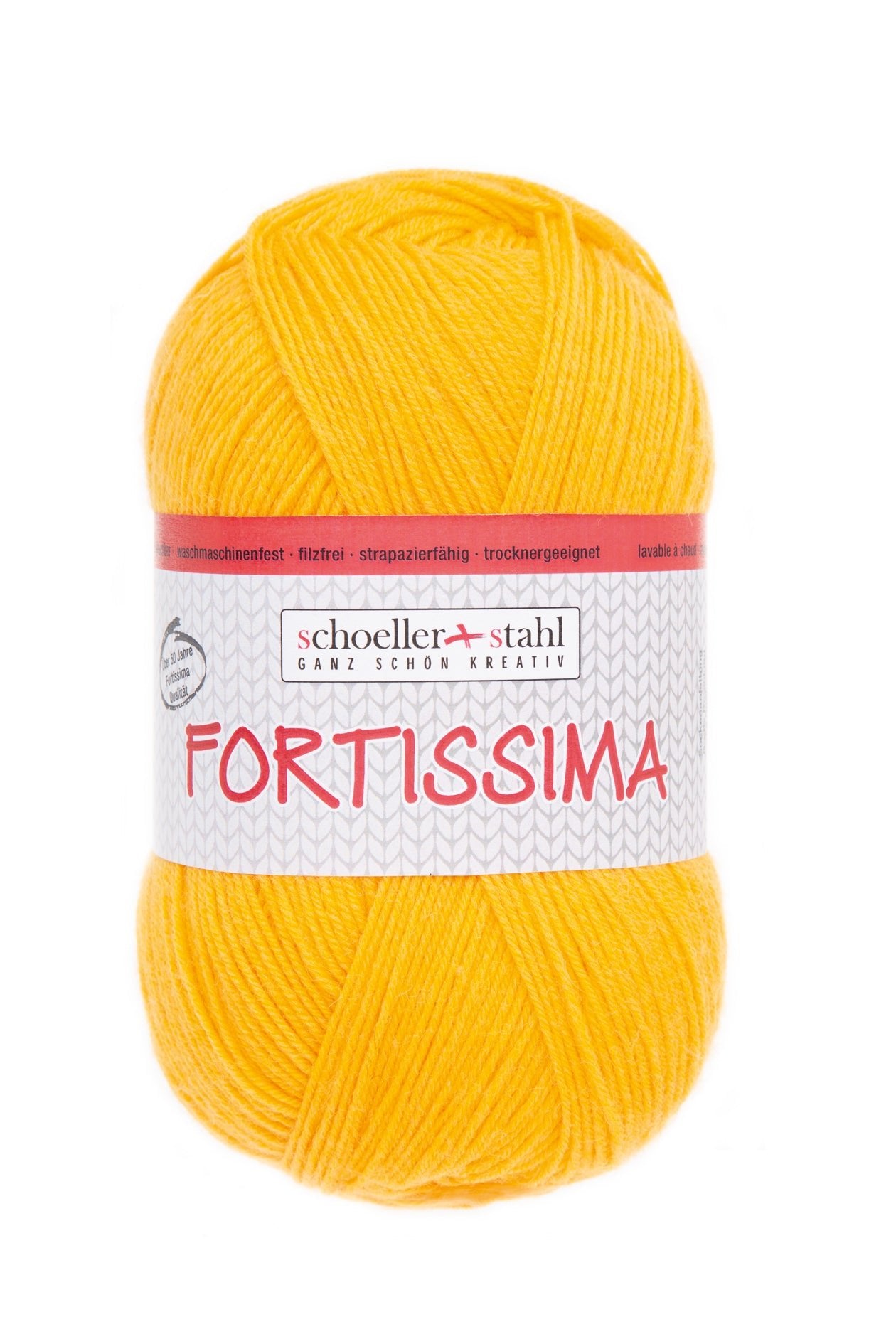 Fortissima 4 - fach Uni - Sockenwolle 100g | Farbe 2007 - MAIS - Handarbeiten - 1
