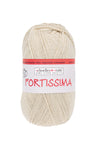 Fortissima 4 - fach Uni - Sockenwolle 100g | Farbe 2073 - SAND - MELIERT - Handarbeiten - 1
