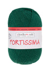 Fortissima 4 - fach Uni - Sockenwolle 100g | Farbe 2092 - DUNKELGRUEN - Handarbeiten - 1