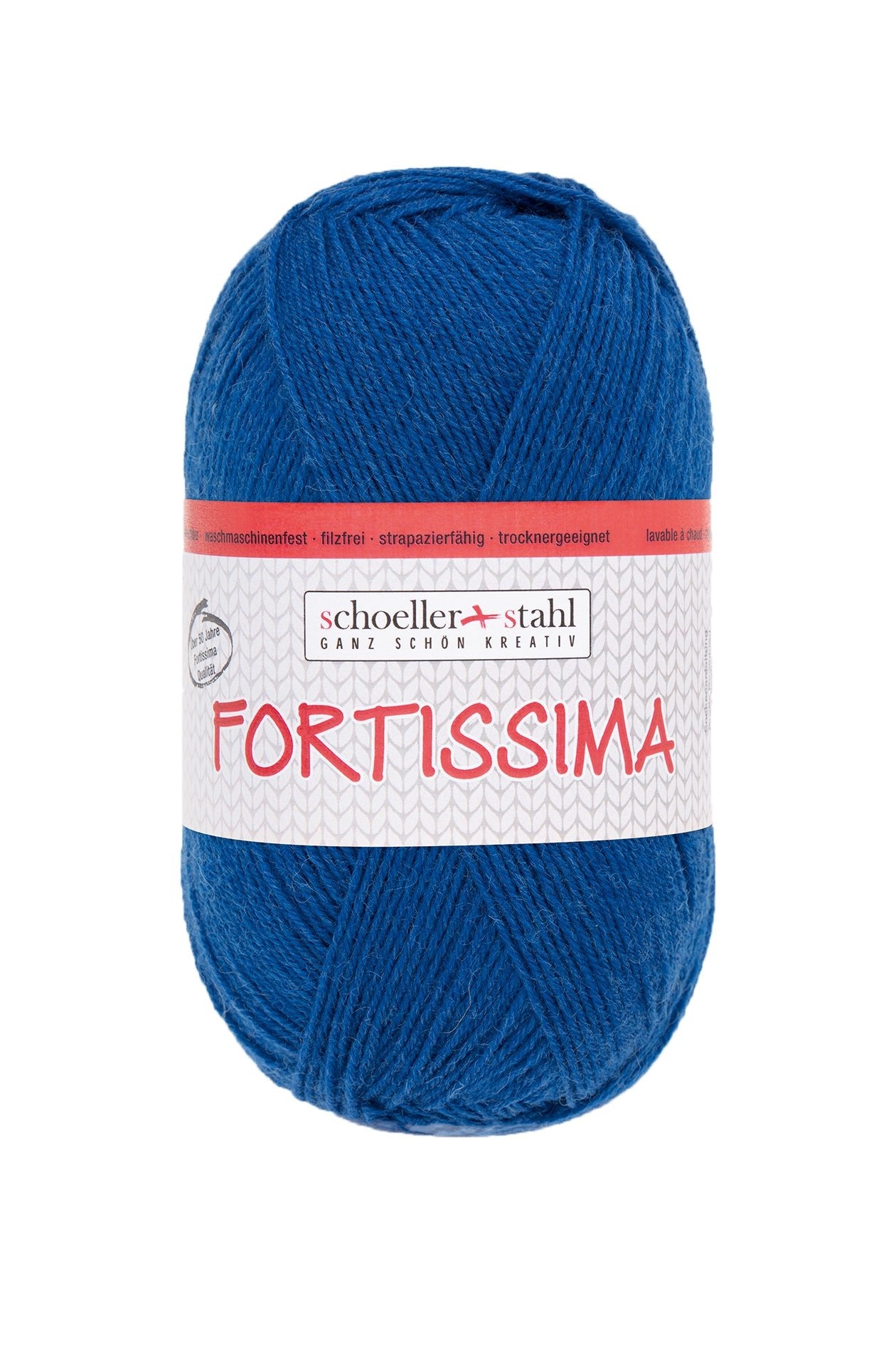 Fortissima 4 - fach Uni - Sockenwolle 100g | Farbe 2099 - BLAU - Handarbeiten - 1