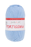 Fortissima 4 - fach Uni - Sockenwolle 100g | Farbe 2101 - HELLBLAU - Handarbeiten - 1