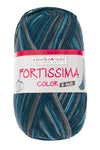 Fortissima 6 - fach bunte Sockenwolle 150g | Farbe 164 - TIEFSEE - Handarbeiten - 1