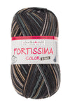 Fortissima 6 - fach bunte Sockenwolle 150g | Farbe 166 - RODEO - Handarbeiten - 1