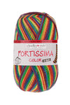 Fortissima 6 - fach bunte Sockenwolle 150g | Farbe 199 - REGENBOGEN - Handarbeiten - 1