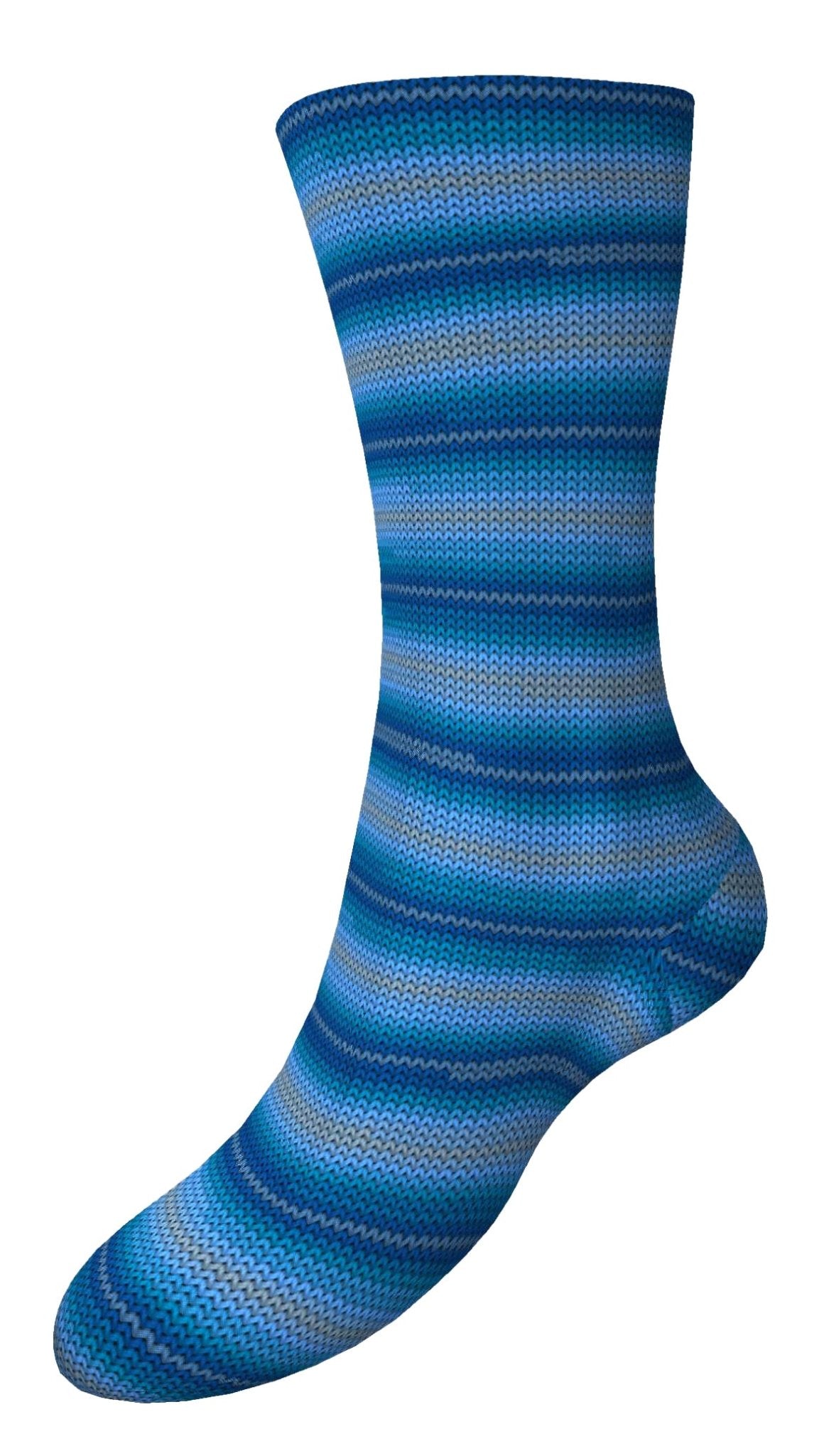 Fortissima 6 - fach bunte Sockenwolle 150g | Farbe 471 - LAPISLAZULI - Handarbeiten - 2