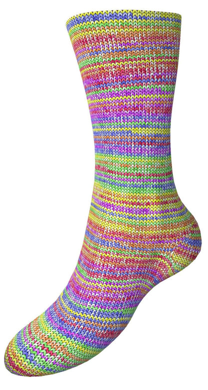 Fortissima 8 - fach bunte Sockenwolle 150g | Farbe 810 - REGENBOGEN - Handarbeiten - 2
