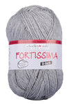 Fortissima 8 - fach Sockenwolle 150g | Farbe 8055 - GRAU - MELIERT - Handarbeiten - 1