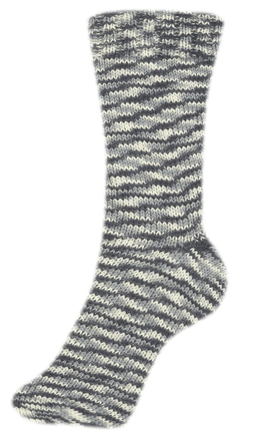 Fortissima bunte 4 - fach Sockenwolle | Farbe 2407 - GREY - Handarbeiten - 2
