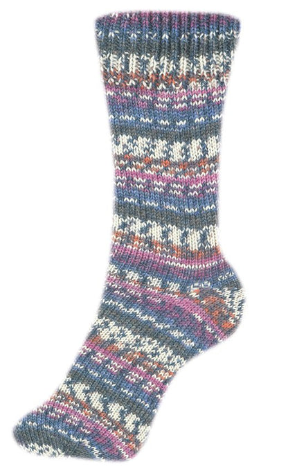 Fortissima bunte 4 - fach Sockenwolle | Farbe 2481 - HOLUNDER - Handarbeiten - 2