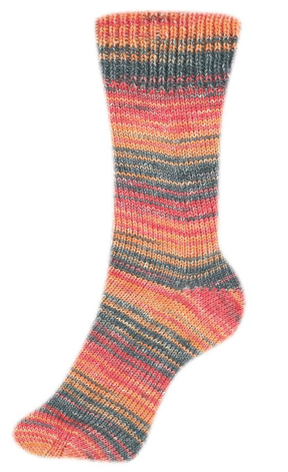 Fortissima bunte 4 - fach Sockenwolle | Farbe 2486 - LAVA - Handarbeiten - 2