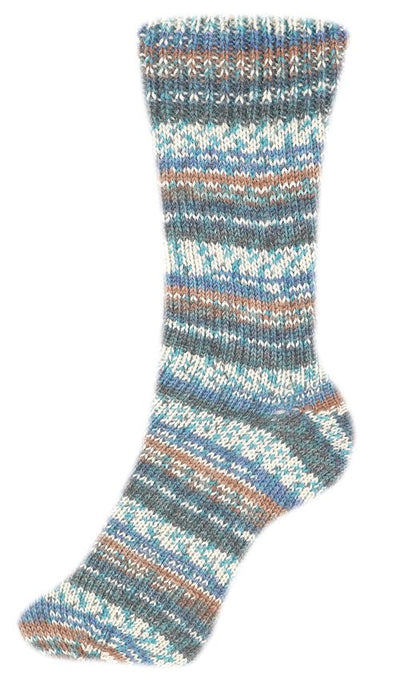 Fortissima bunte 4 - fach Sockenwolle | Farbe 2490 - EICHELHAEHER - Handarbeiten - 2