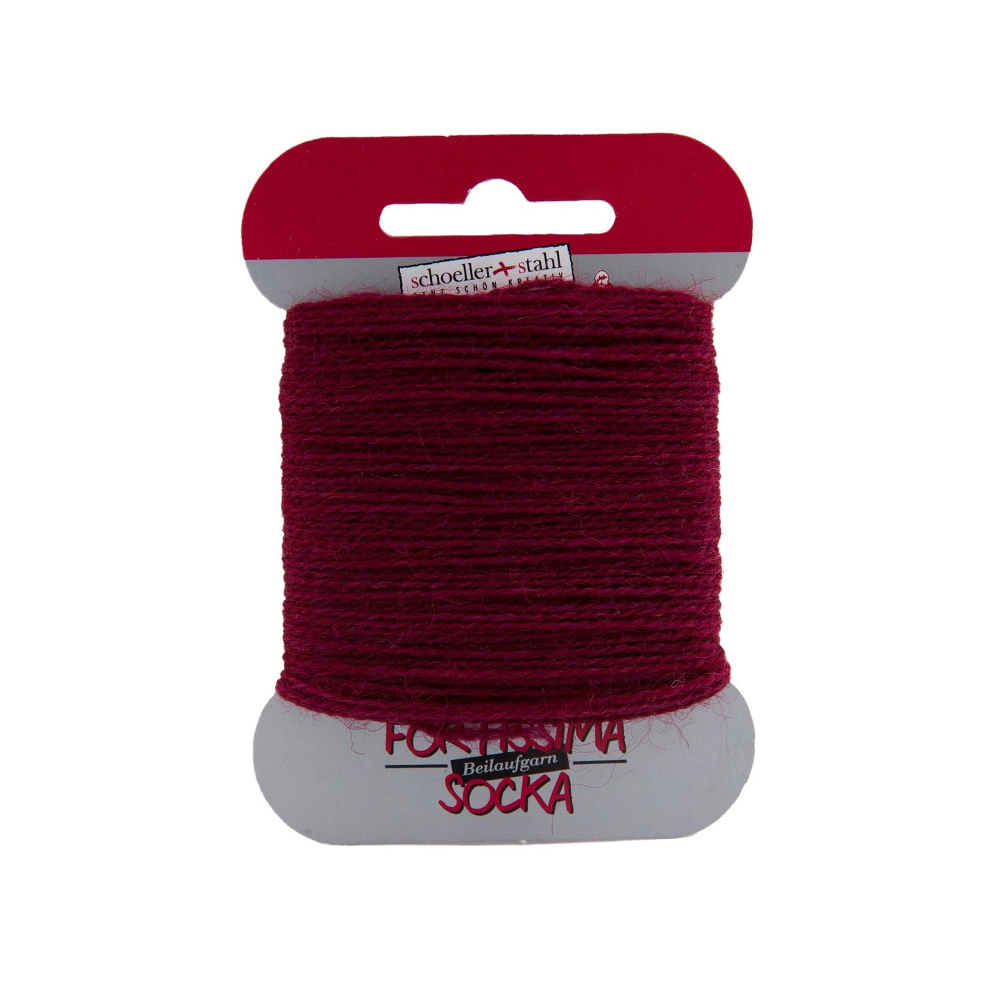 Fortissima Socken - Beilaufgarn 40m/5g | Farbe 1011 - RUBIN - Handarbeiten - 1