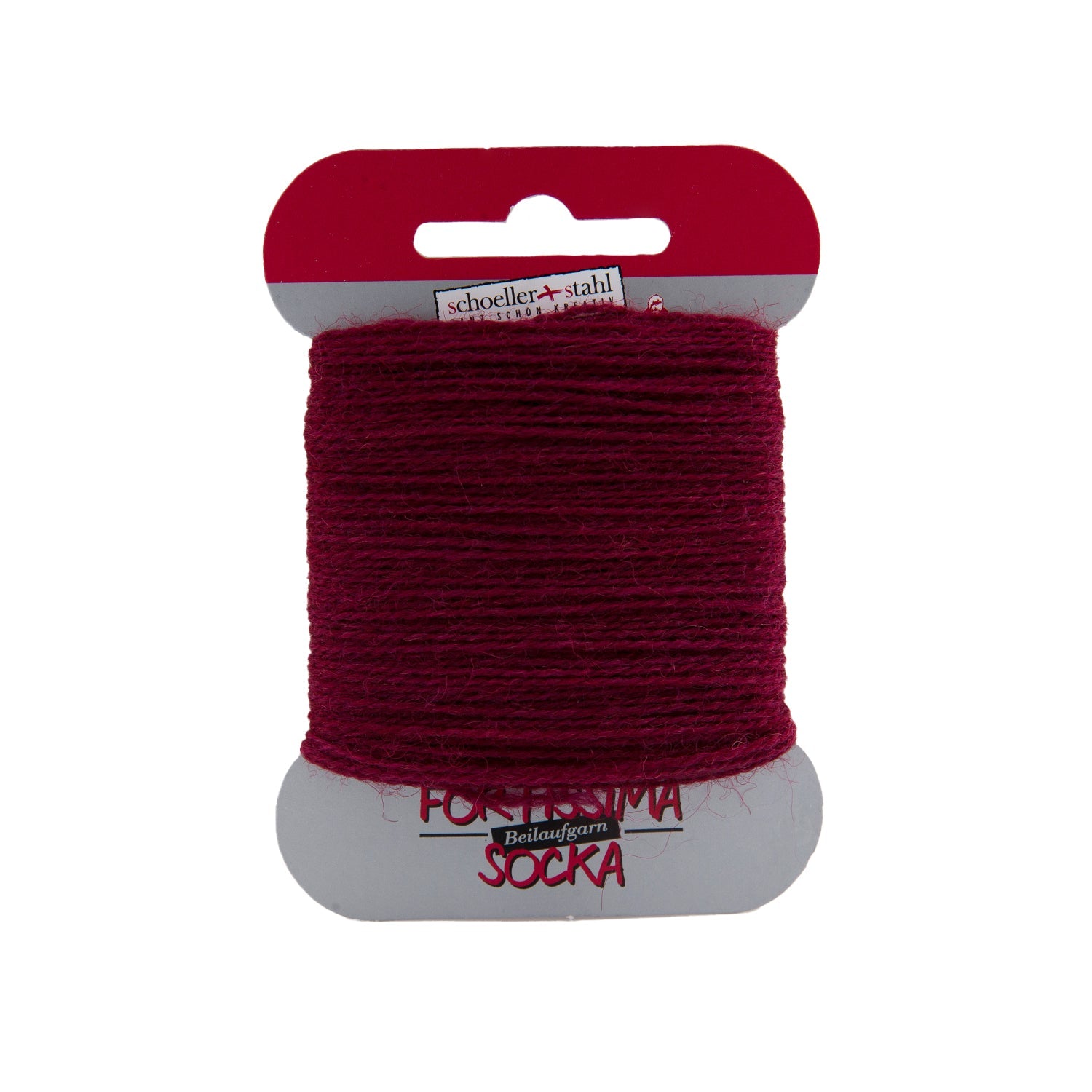 Fortissima Socken - Beilaufgarn 40m/5g | Farbe 1011 - RUBIN - Handarbeiten - 1