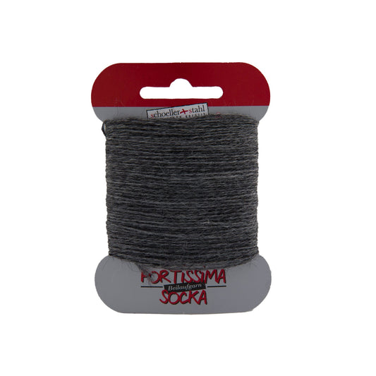Fortissima Socken - Beilaufgarn 40m/5g | Farbe 1057 - MITTELGRAU - MELIERT - Handarbeiten - 1