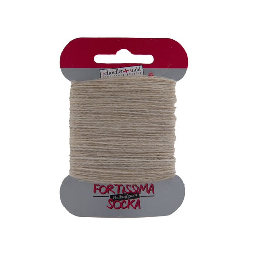 Fortissima Socken - Beilaufgarn 40m/5g | Farbe 1073 - SAND - MELIERT - Handarbeiten - 1