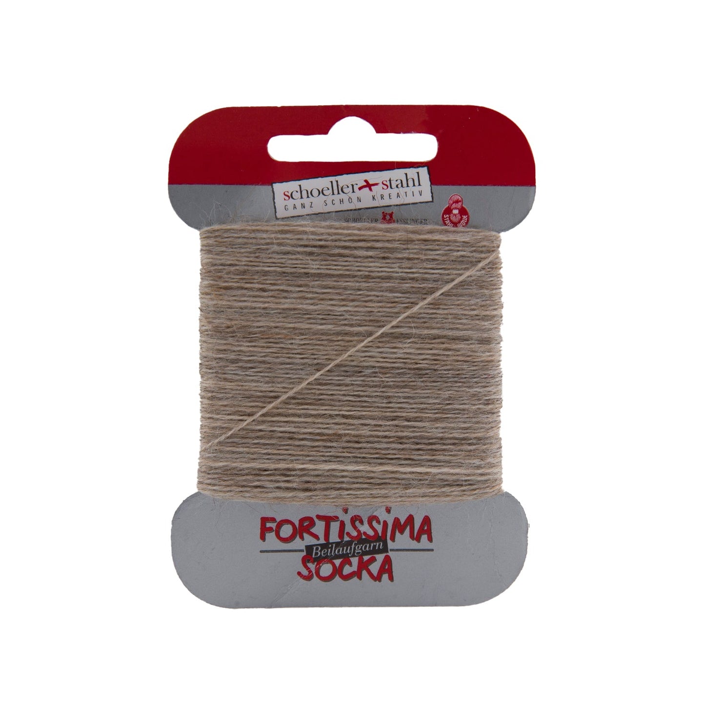 Fortissima Socken - Beilaufgarn 40m/5g | Farbe 1074 - HOLZ - MELIERT - Handarbeiten - 1