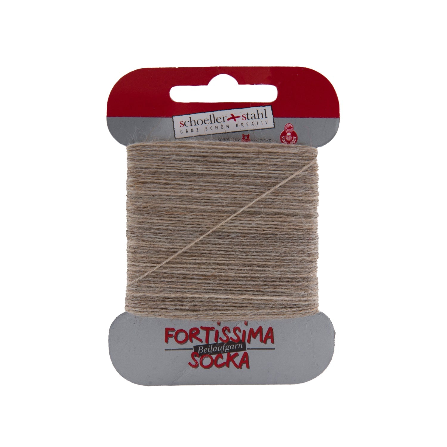Fortissima Socken - Beilaufgarn 40m/5g | Farbe 1074 - HOLZ - MELIERT - Handarbeiten - 1
