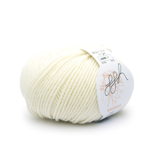 ggh Maxima | Laine mérinos | 110 m/50 g | 001 - Blanc cassé