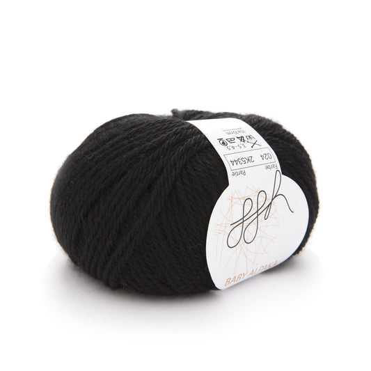 ggh Baby Alpaka Farbe | 100% Baby Alpaka Wolle | 100m/50g | 024 - Schwarz - Handarbeiten - 2