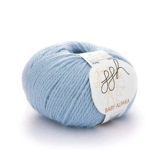 ggh Baby Alpaka Farbe | 100% Baby Alpaka Wolle | 100m/50g | 040 - Hellblau - Handarbeiten - 2