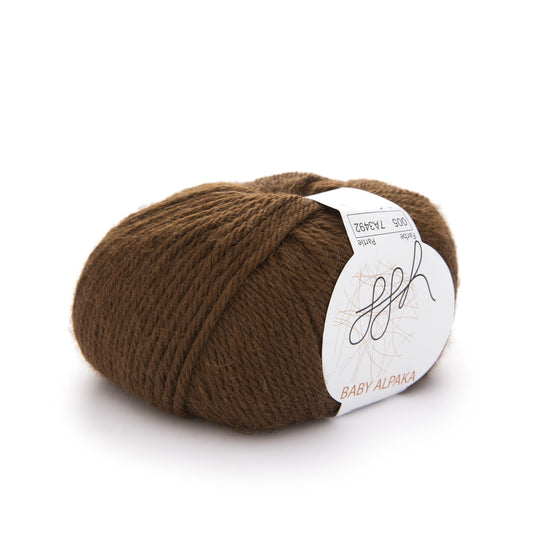 ggh Baby Alpaka natur | 100% Baby Alpaka Wolle | 100m/50g | 005 - Kakaobraun - Handarbeiten - 2