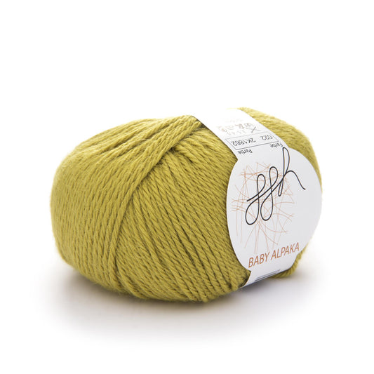 ggh Baby Alpaka Farbe | 100% Baby Alpaka Wolle | 100m/50g | 022 - Leuchtend Senf