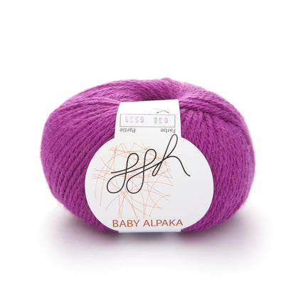 ggh couleur bébé alpaga | 100% laine de bébé alpaga | 100 m/50 g | 038 - Rouge fushia