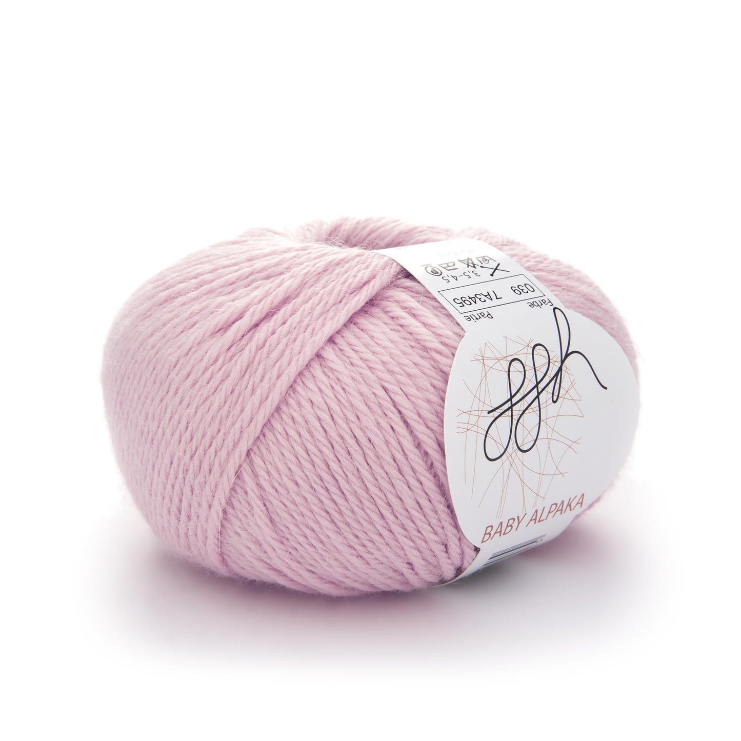 ggh couleur bébé alpaga | 100% laine de bébé alpaga | 100 m/50 g | 039 - Rose
