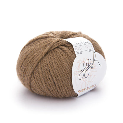 ggh Bébé Alpaga naturel | 100% laine de bébé alpaga | 100 m/50 g | 004 - Brun tabac