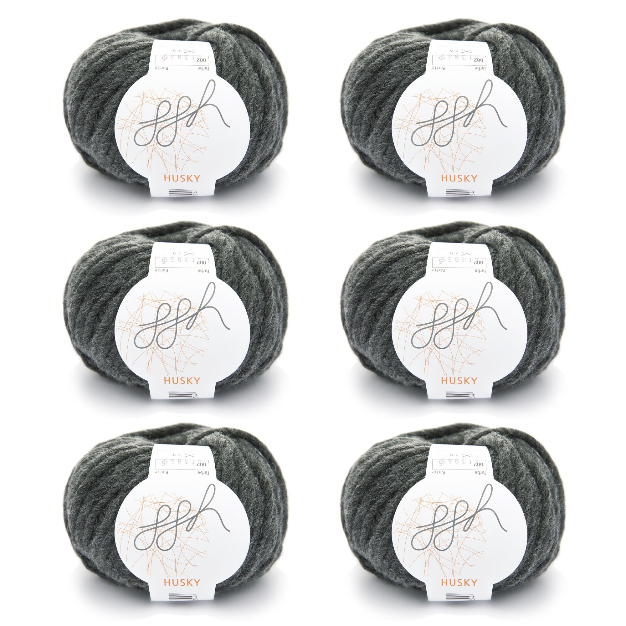 ggh Husky Box | 300g Set (6x50g) – 002 – Anthrazit | handarbeiten.de ...