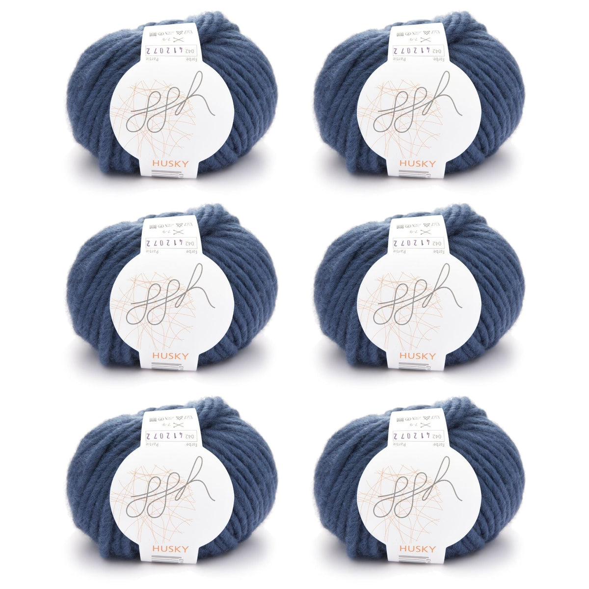 ggh Husky Box | 300g Set (6x50g) – 042 – Ozeanblau - Handarbeiten - 1