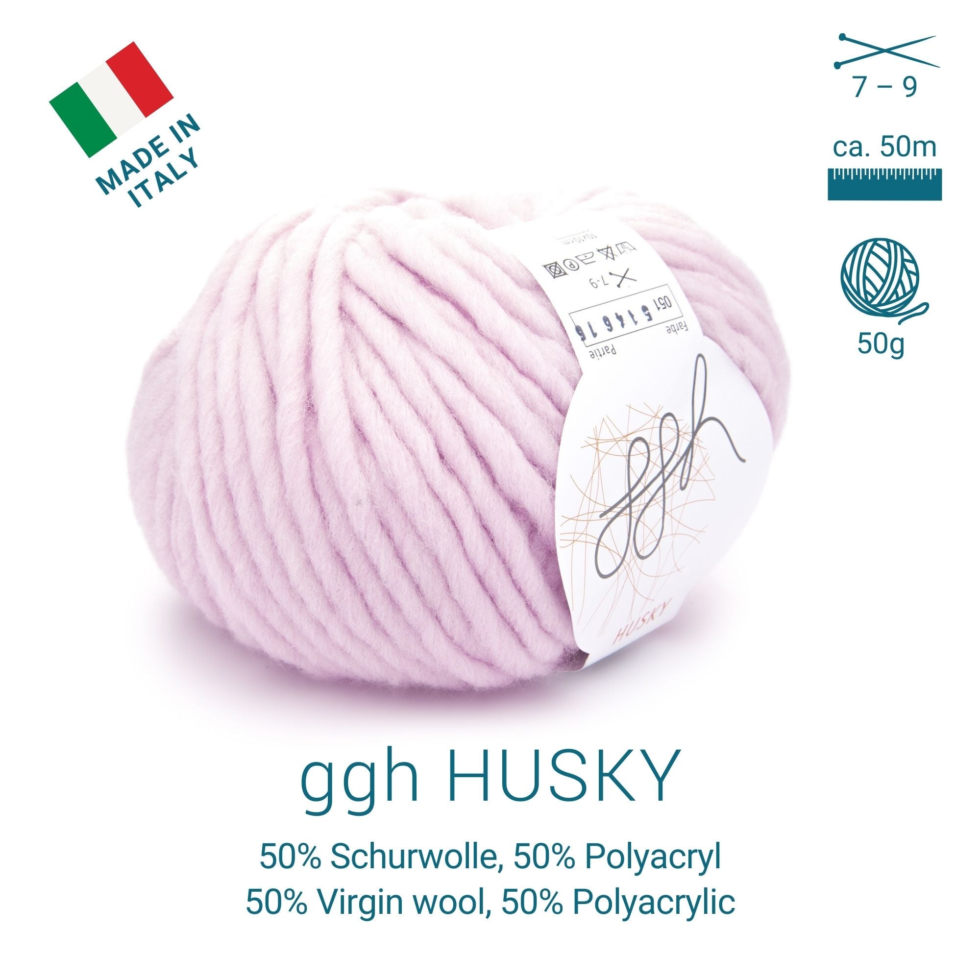 ggh Husky Box | 300g Set (6x50g) – 051 – Rosa - Handarbeiten - 2