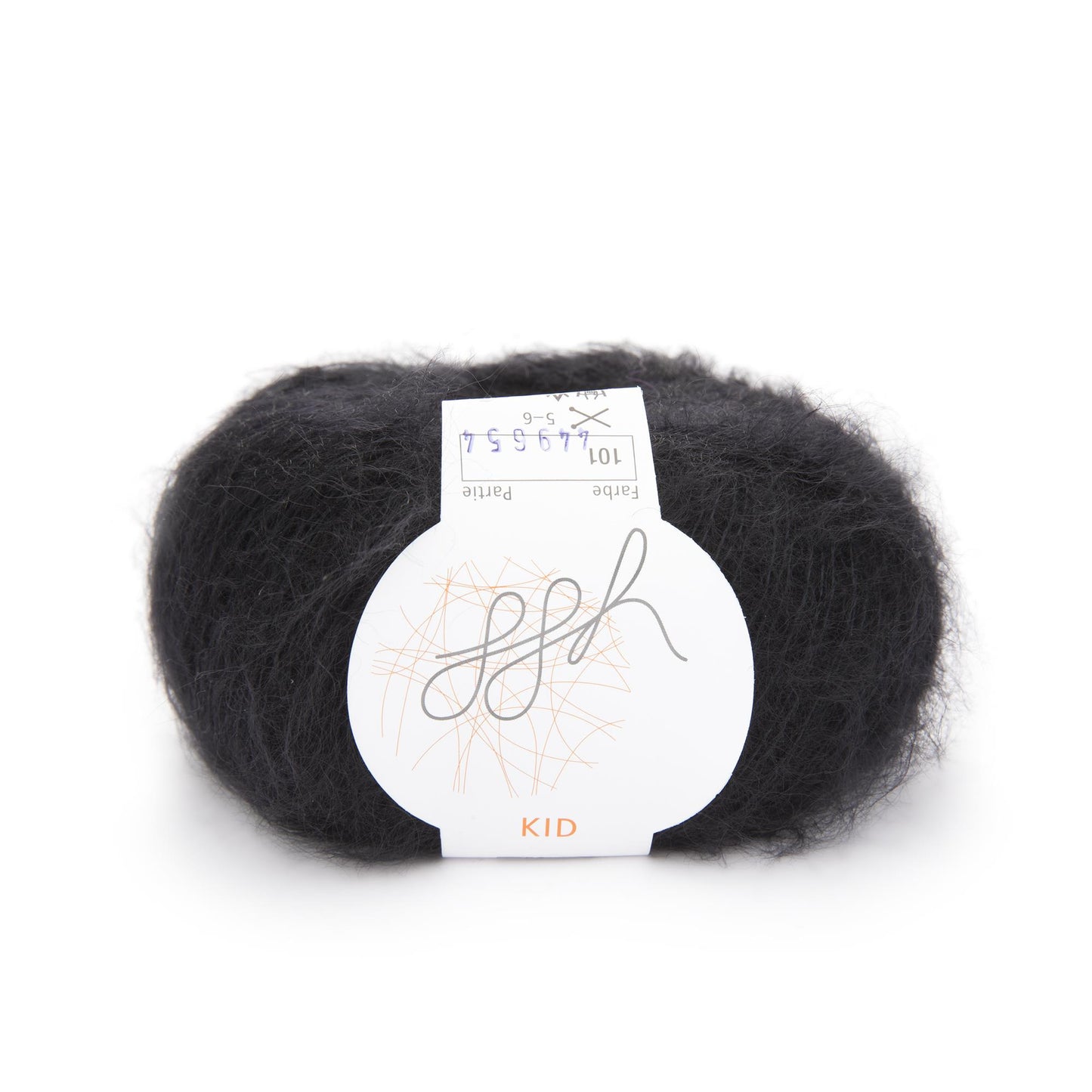 ggh gamin | Laine mohair | 250 m/25 g | 101 - Noir 