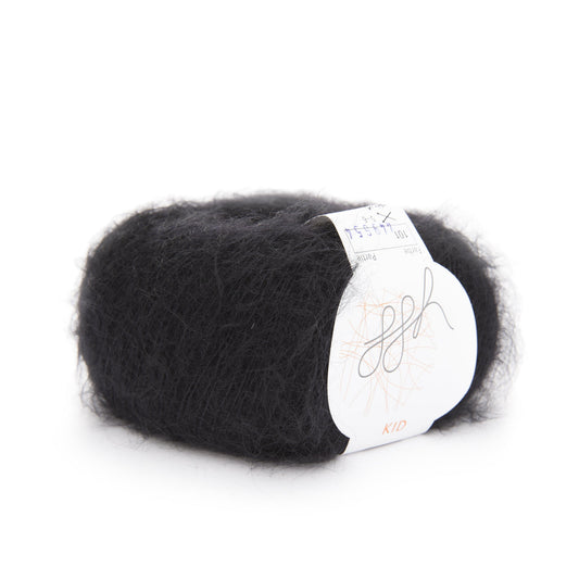 ggh Kid | Mohairwolle | 250m/25g | 101 - Schwarz - Handarbeiten - 2
