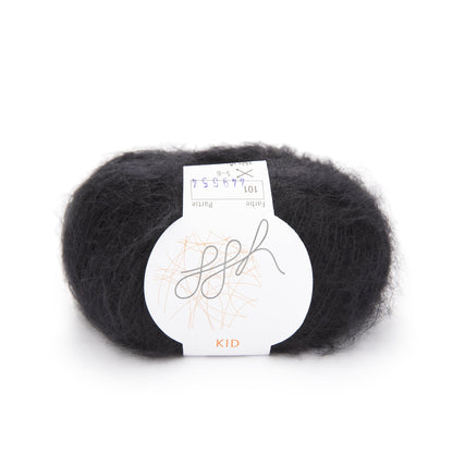 ggh Kid | Mohairwolle | 250m/25g | 101 - Schwarz - Handarbeiten - 1