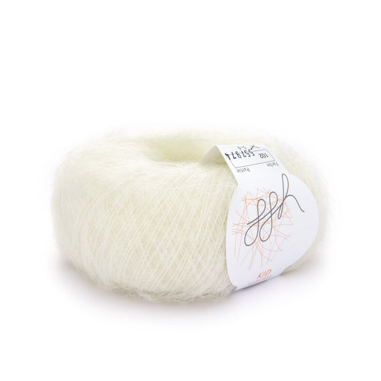 ggh Kid | Mohairwolle | 250m/25g | 102 - Wollweiß - Handarbeiten - 5