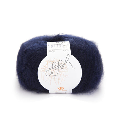 ggh Kid | Mohairwolle | 250m/25g | 107 - Tiefes Kobalt - mohairwolle - Handarbeiten - 1