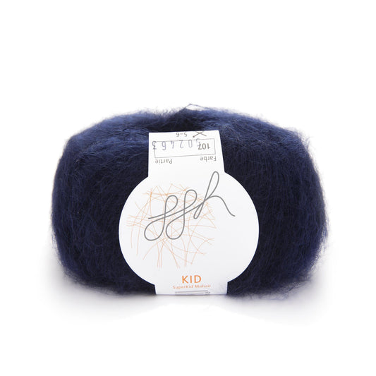 ggh Kid | Mohairwolle | 250m/25g | 107 - Tiefes Kobalt - mohairwolle - Handarbeiten - 1