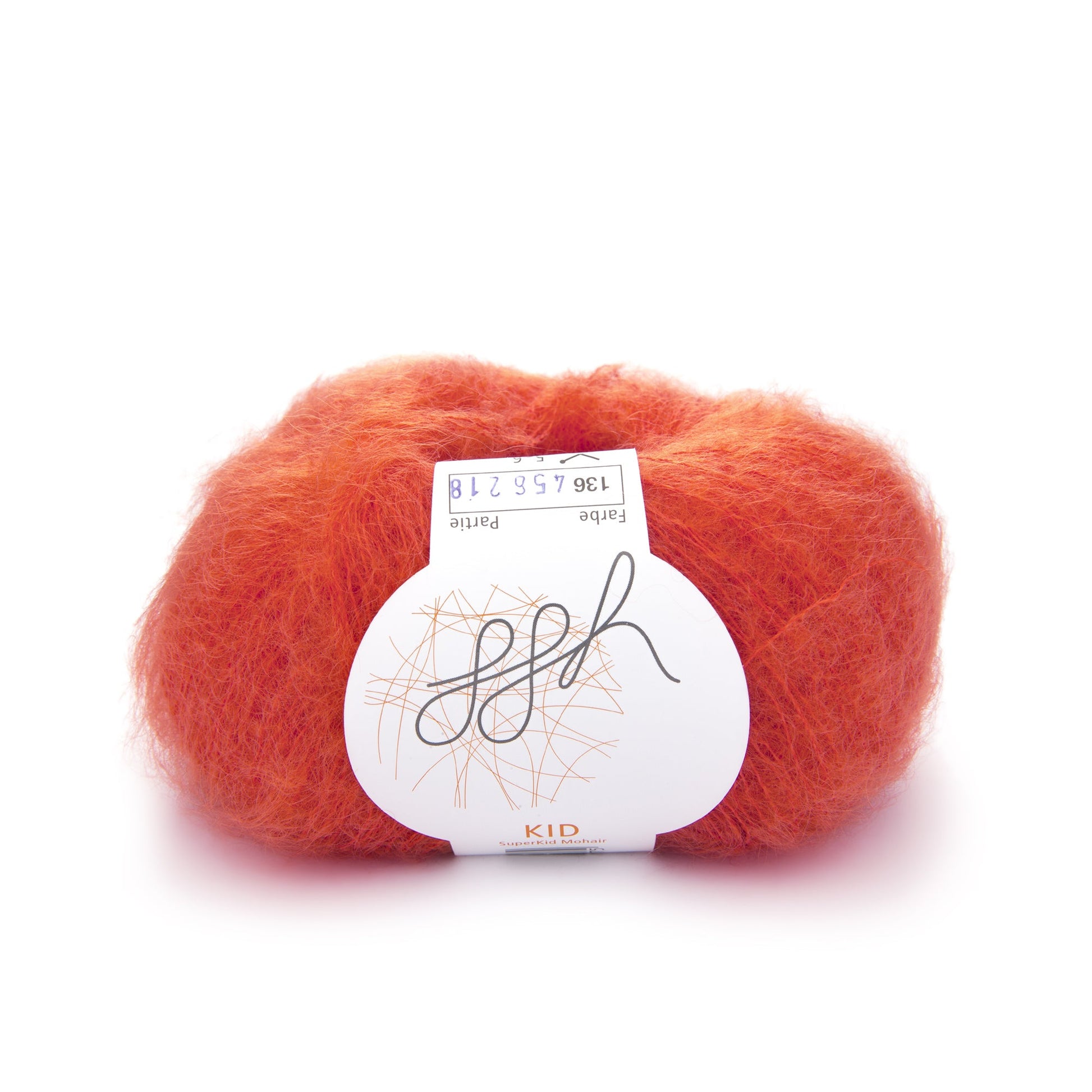 ggh Kid | Mohairwolle | 250m/25g | 136 - Kapuzinerorange - Handarbeiten - 1