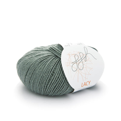 GGH Lacy | Merinowolle mit Seide | 25g - 150m | 009 - Grüngrau