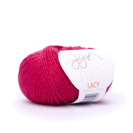 GGH Lacy | Merinowolle mit Seide | 25g - 170m | 017 - Korallenrot - Merinowolle - Handarbeiten - 1