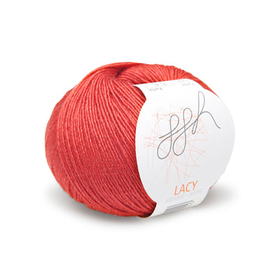 GGH Lacy | Merinowolle mit Seide | 25g - 170m | 027 - Marsrot - Strickwolle - Handarbeiten - 1
