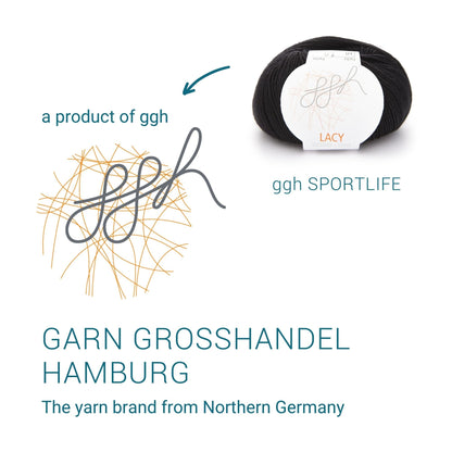 ggh Lacy | Set mit 4 x 25g (insg. 100g) - 010 - Schwarz - Strickwolle - Handarbeiten - 6