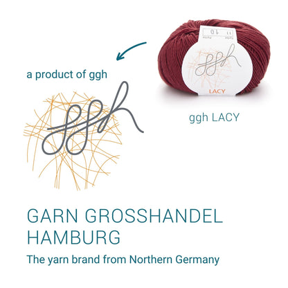 ggh Lacy | Set mit 4 x 25g (insg. 100g) - 011 - Kardinalrot - Strickwolle - Handarbeiten - 6